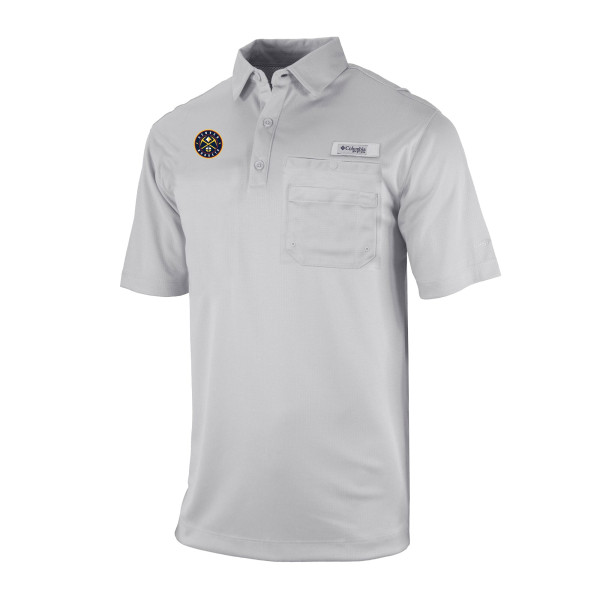 Поло Denver Nuggets Columbia Gray Omni-Wick Flycaster Pocket