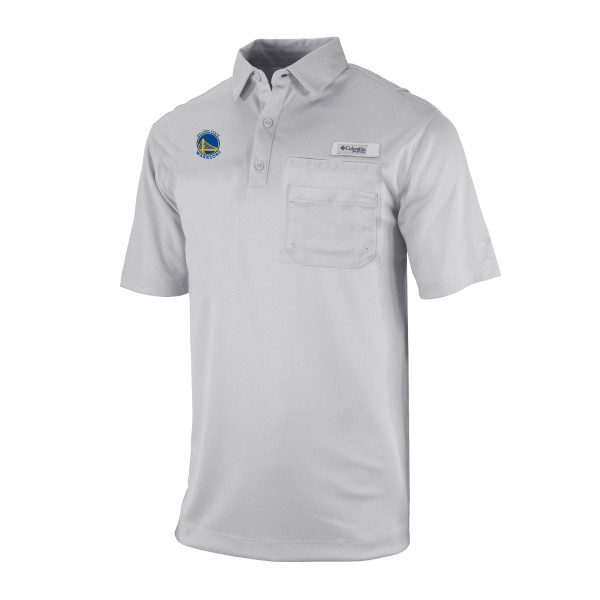 Поло Golden State Warriors Columbia Gray Omni-Wick Flycaster Pocket
