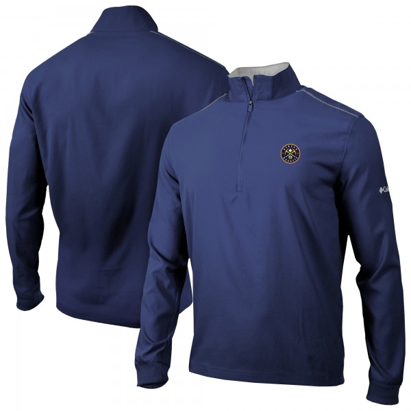 Denver Nuggets Columbia Navy Bogeys Paradise Quarter-Zip Pullover
