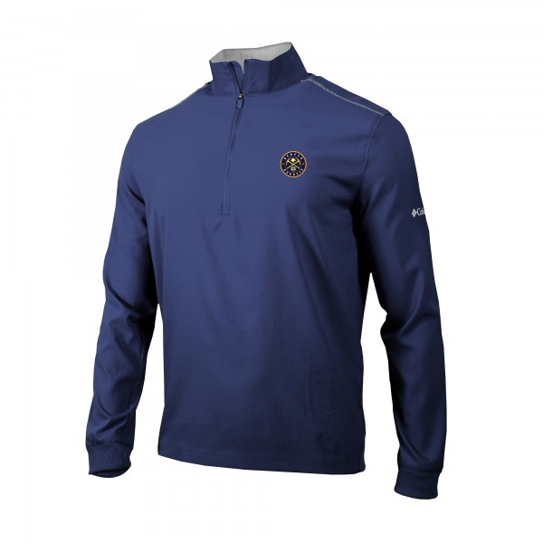 Denver Nuggets Columbia Navy Bogeys Paradise Quarter-Zip Pullover