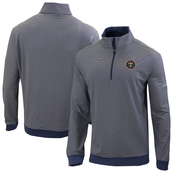 Denver Nuggets Columbia Navy Omni-Wick Even Lie Quarter-Zip Pullover