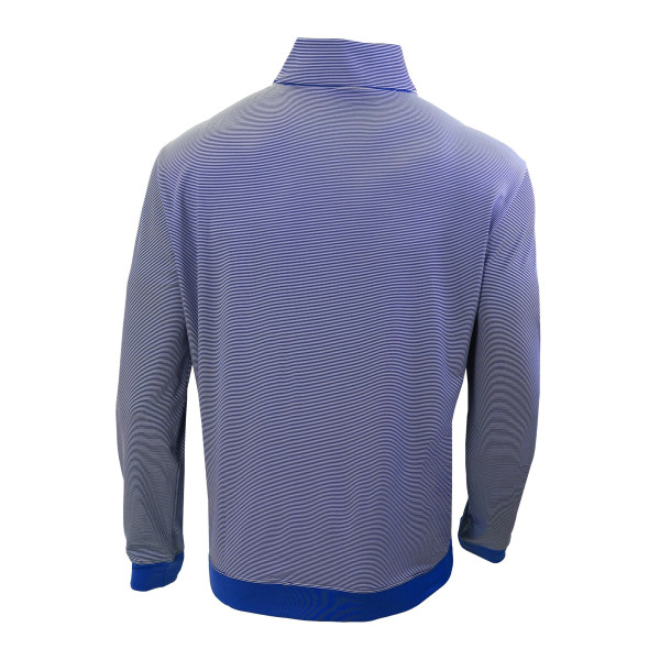 Detroit Pistons Columbia Blue Omni-Wick Even Lie Quarter-Zip Pullover