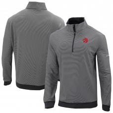 Toronto Raptors Columbia Black Omni-Wick Even Lie Quarter-Zip Pullover