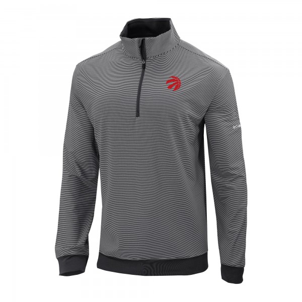 Toronto Raptors Columbia Black Omni-Wick Even Lie Quarter-Zip Pullover