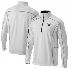 Кофта на короткой молнии Charlotte Hornets Columbia White Omni-Wick Shotgun