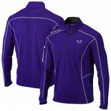Кофта на короткой молнии Charlotte Hornets Columbia Purple Omni-Wick Shotgun