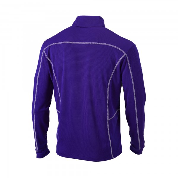 Кофта на короткой молнии Charlotte Hornets Columbia Purple Omni-Wick Shotgun