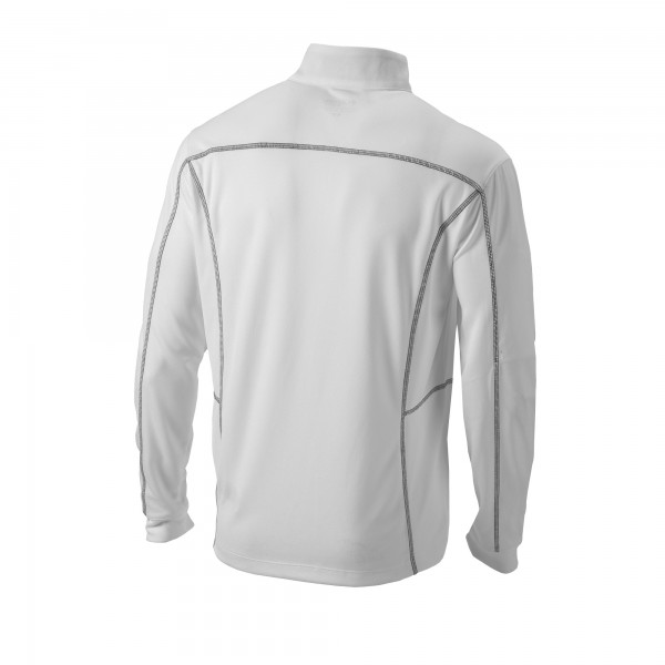 Golden State Warriors Columbia White Omni-Wick Shotgun Quarter-Zip Pullover