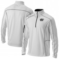 Кофта на короткой молнии Brooklyn Nets Columbia White Omni-Wick Shotgun