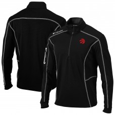 Toronto Raptors Columbia Black Omni-Wick Shotgun Quarter-Zip Pullover