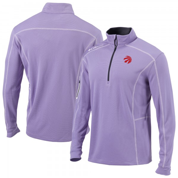 Toronto Raptors Columbia Lavender Omni-Wick Shotgun Quarter-Zip Pullover