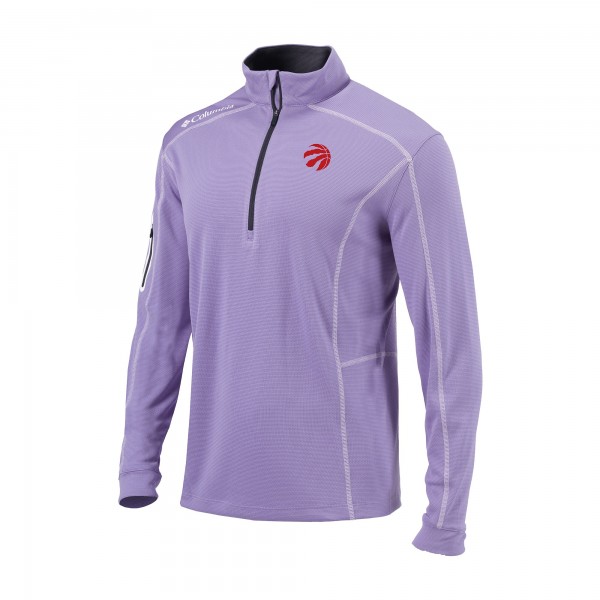 Toronto Raptors Columbia Lavender Omni-Wick Shotgun Quarter-Zip Pullover