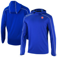 Detroit Pistons Columbia Blue Omni-Wick Shotgun Pullover Hoodie