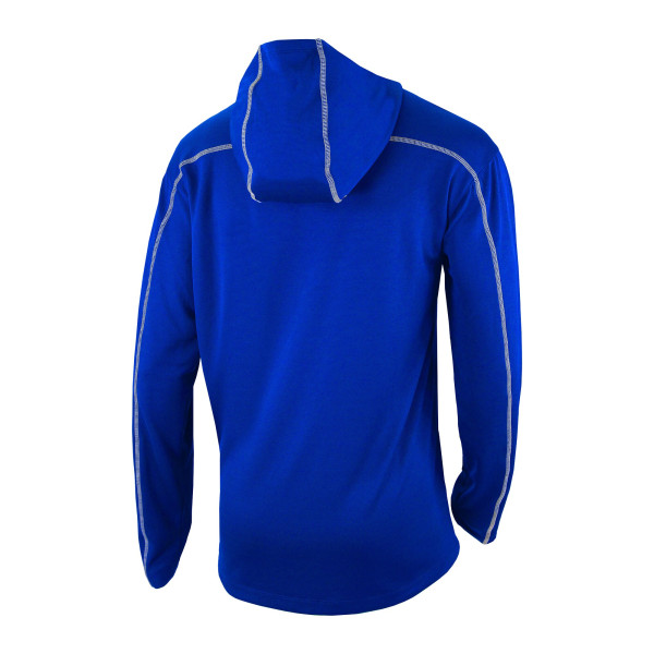 Detroit Pistons Columbia Blue Omni-Wick Shotgun Pullover Hoodie