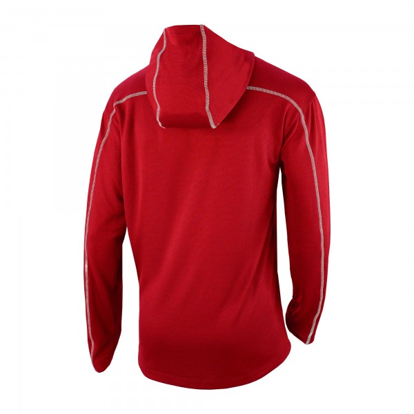 Toronto Raptors Columbia Red Omni-Wick Shotgun Pullover Hoodie