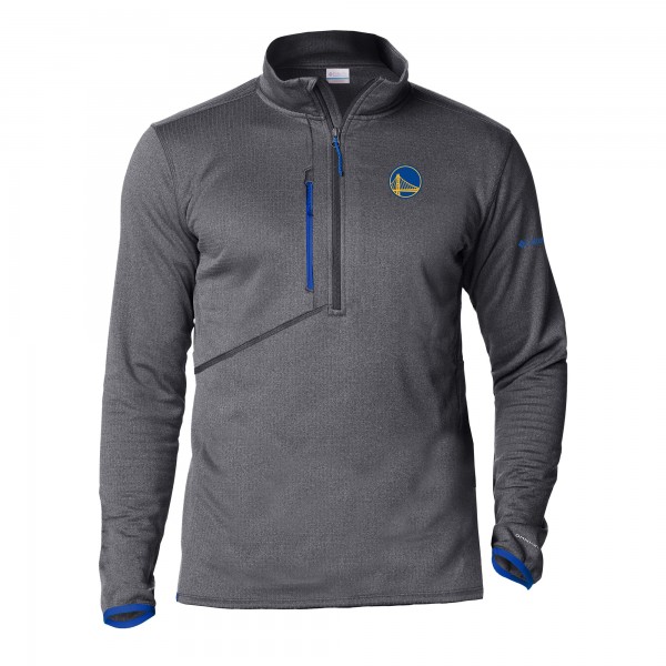 Golden State Warriors Columbia Gray Park View Half-Zip Top