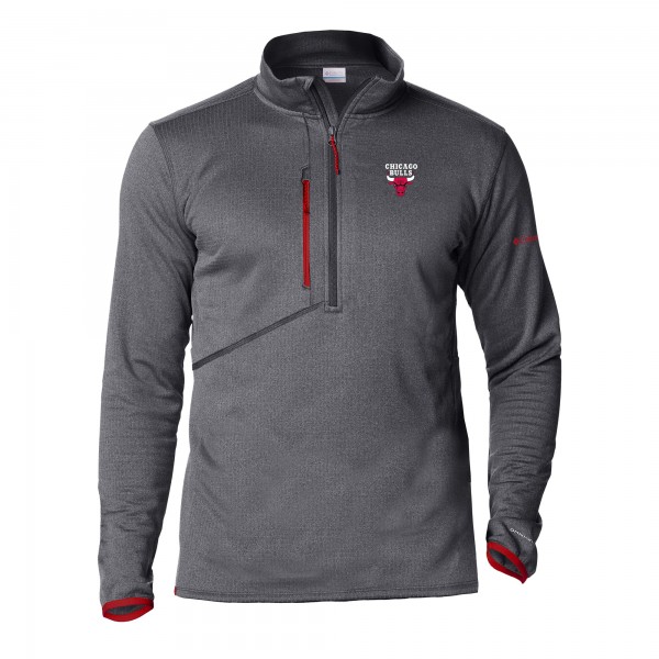 Кофта на короткой молнии Chicago Bulls Columbia Gray Park View