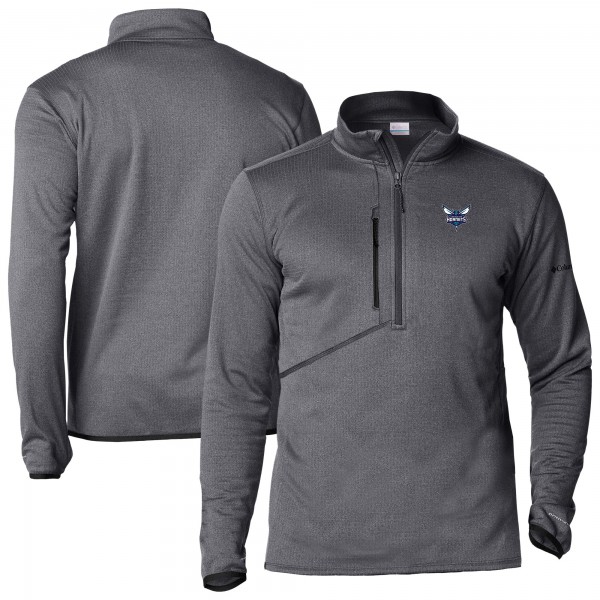 Кофта на короткой молнии Charlotte Hornets Columbia Gray Park View