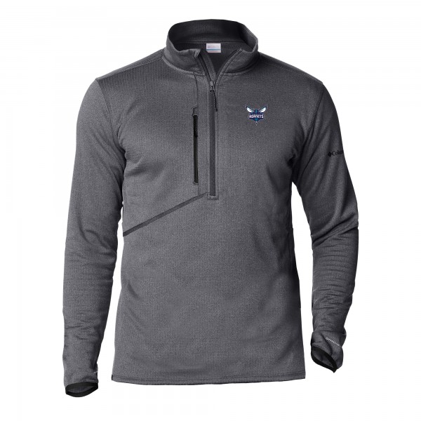 Кофта на короткой молнии Charlotte Hornets Columbia Gray Park View