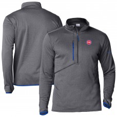 Detroit Pistons Columbia Gray Park View Half-Zip Top
