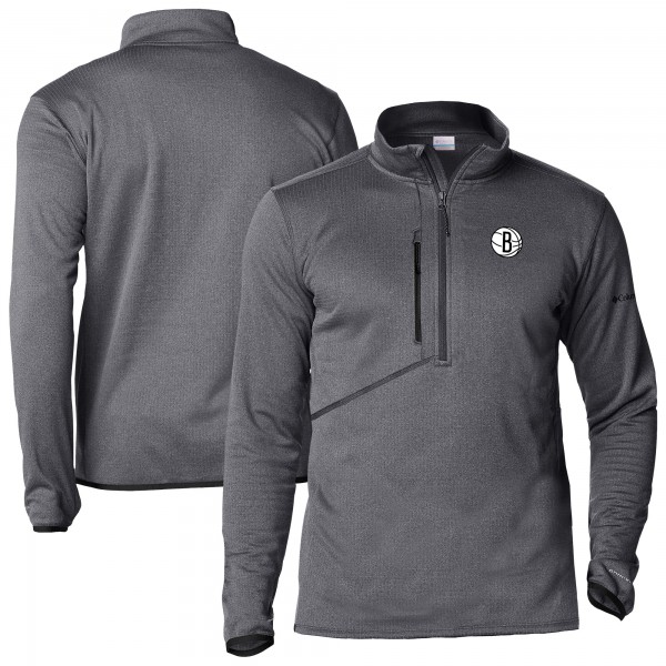 Кофта на короткой молнии Brooklyn Nets Columbia Park View - Gray