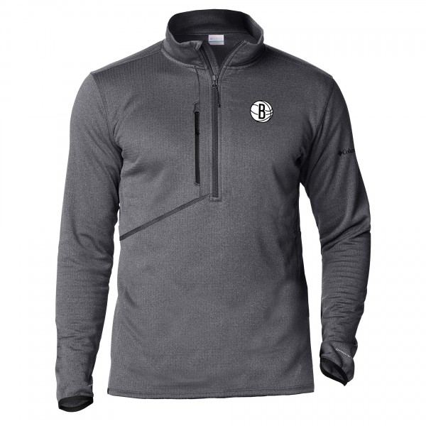 Кофта на короткой молнии Brooklyn Nets Columbia Park View - Gray