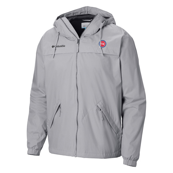 Detroit Pistons Columbia Gray Oroville Creek Lined Full-Zip Jacket