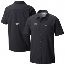 Cleveland Cavaliers Columbia Black Slack Tide Camp Button-Up Shirt