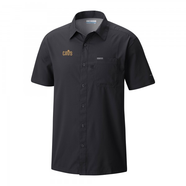 Cleveland Cavaliers Columbia Black Slack Tide Camp Button-Up Shirt