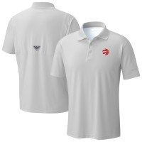 Toronto Raptors Columbia White Low Drag Offshore Polo