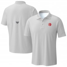 Toronto Raptors Columbia White Low Drag Offshore Polo