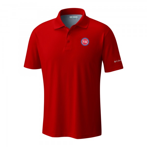 Detroit Pistons Columbia Red Low Drag Offshore Polo