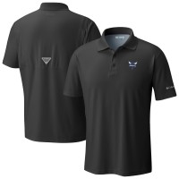 Charlotte Hornets Columbia Black Low Drag Offshore Polo