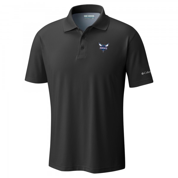 Charlotte Hornets Columbia Black Low Drag Offshore Polo