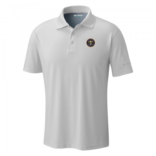 Denver Nuggets Columbia White Low Drag Offshore Polo