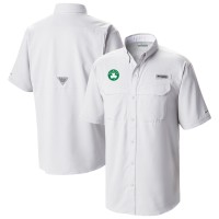Boston Celtics Columbia White Omni-Wick Low Drag Offshore Button-Up Shirt