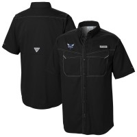 Рубашка с коротким рукавом Charlotte Hornets Columbia Black Omni-Wick Low Drag Offshore