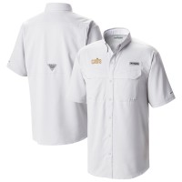 Cleveland Cavaliers Columbia White Omni-Wick Low Drag Offshore Button-Up Shirt