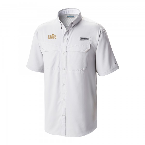 Cleveland Cavaliers Columbia White Omni-Wick Low Drag Offshore Button-Up Shirt