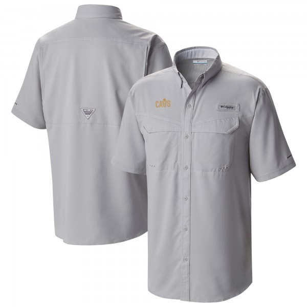 Cleveland Cavaliers Columbia Gray Omni-Wick Low Drag Offshore Button-Up Shirt