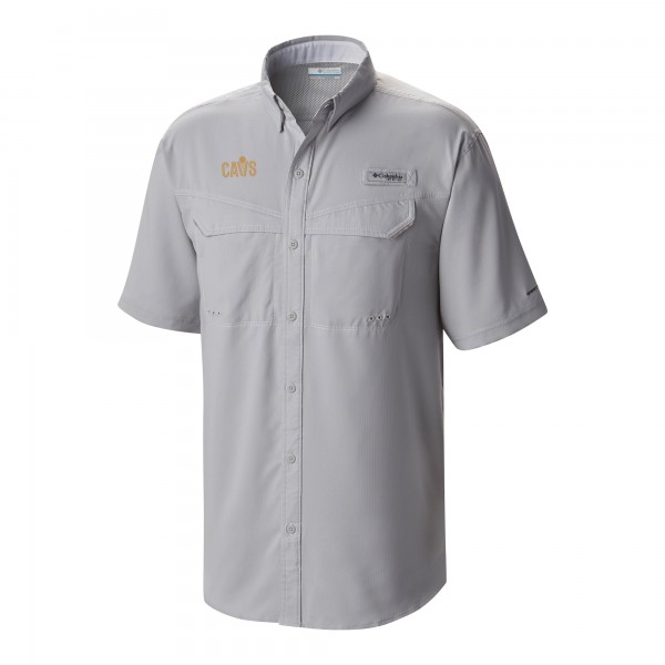 Cleveland Cavaliers Columbia Gray Omni-Wick Low Drag Offshore Button-Up Shirt