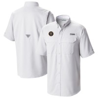 Рубашка с коротким рукавом Denver Nuggets Columbia White Omni-Wick Low Drag Offshore