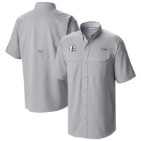 Рубашка с коротким рукавом Brooklyn Nets Columbia Omni-Wick Low Drag Offshore - Gray
