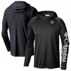 Футболка с длинным рукавом с капюшоном Golden State Warriors Columbia Black Terminal Tackle