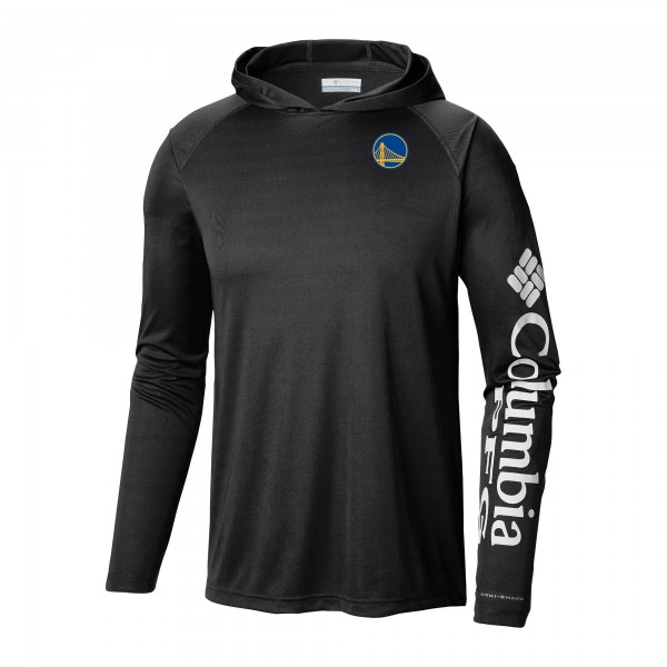 Футболка с длинным рукавом с капюшоном Golden State Warriors Columbia Black Terminal Tackle
