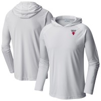 Футболка с длинным рукавом с капюшоном Chicago Bulls Columbia White Terminal Tackle