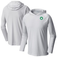 Boston Celtics Columbia White Terminal Tackle Long Sleeve Hoodie T-Shirt