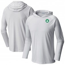 Boston Celtics Columbia White Terminal Tackle Long Sleeve Hoodie T-Shirt