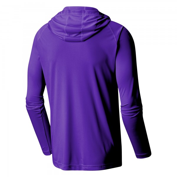 Футболка с длинным рукавом с капюшоном Charlotte Hornets Columbia Purple Terminal Tackle
