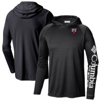 Футболка с длинным рукавом с капюшоном Chicago Bulls Columbia Black Terminal Tackle